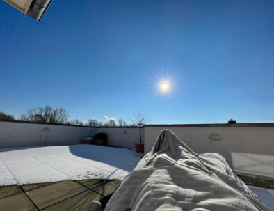Blick auf den Himmel von Rostock